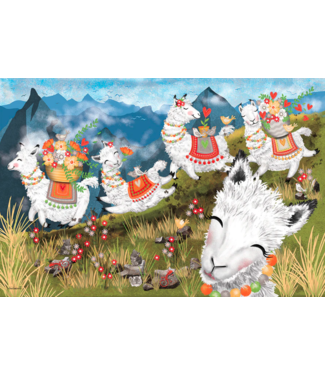 Leaping Llamas Floor Puzzle 36pc