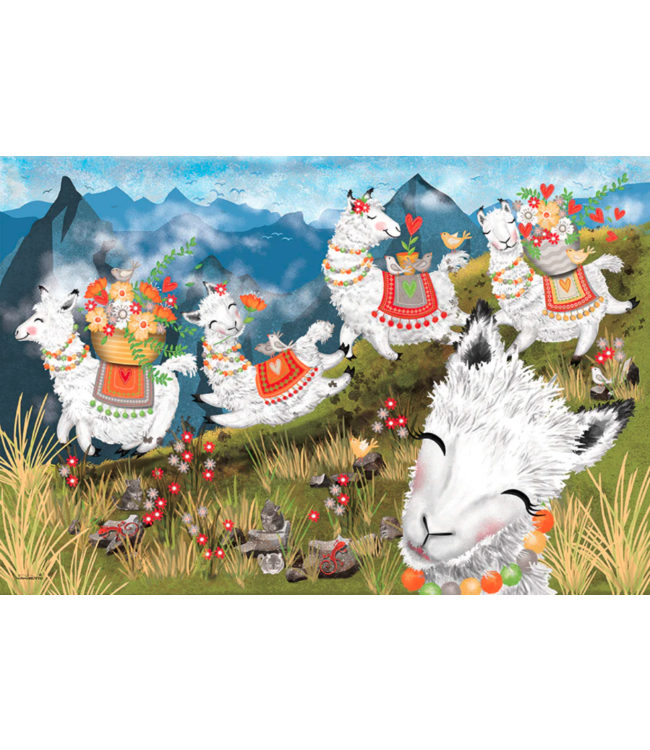 Leaping Llamas Floor Puzzle 36pc