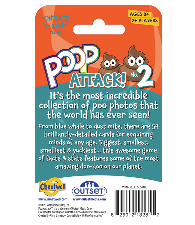 Poop Attack 2 Card Game