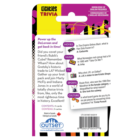 1980s - A decade of Trivia Card Game