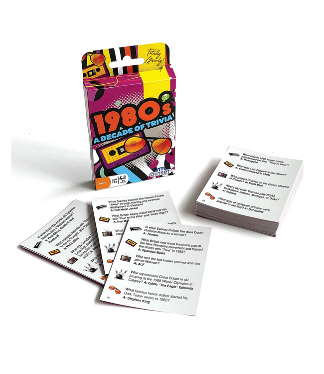 1980s - A decade of Trivia Card Game