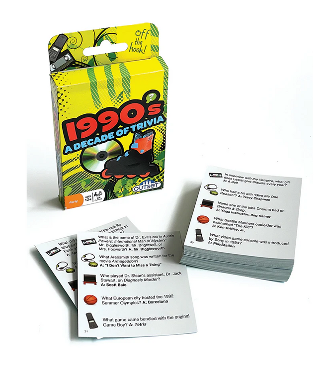 1990s - A decade of Trivia Card Game