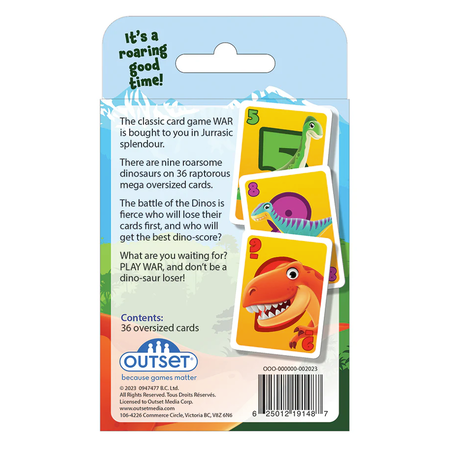 Dinosaur War Card Game