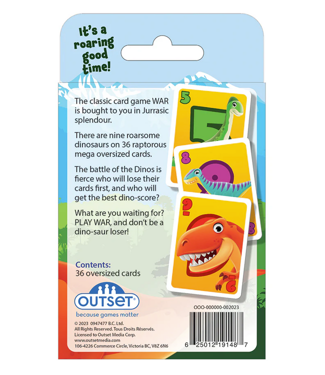 Dinosaur War Card Game