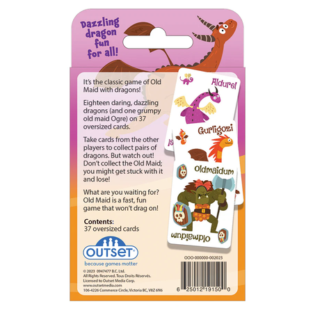 Dragons Old Maid Card Game