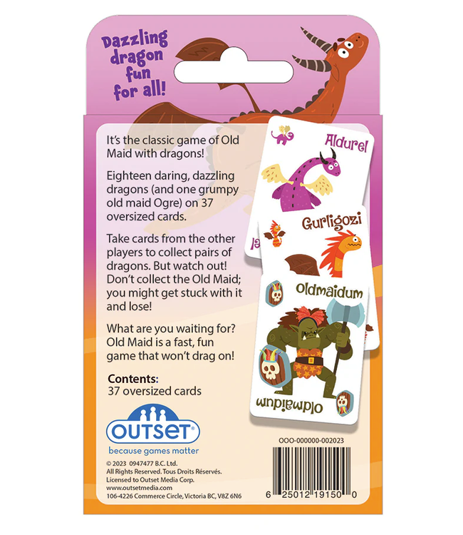 Dragons Old Maid Card Game