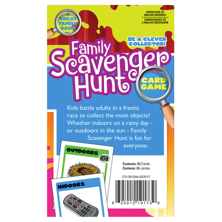 Family Scavenger Hunt Card Game