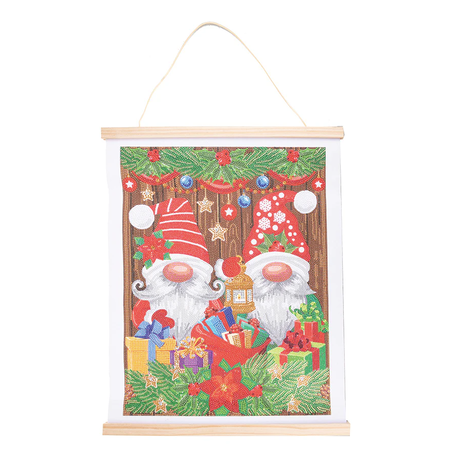 Christmas Gnomes Crystal Art