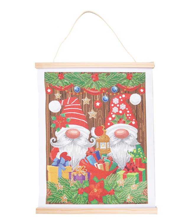 Christmas Gnomes Crystal Art