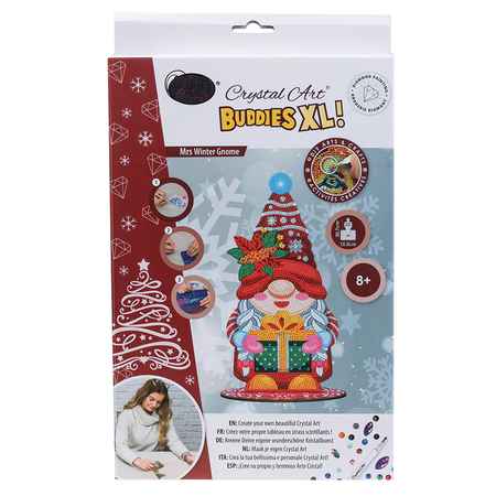 Mrs. Winter Gnome Crystal Art