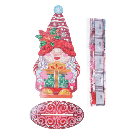 Mrs. Winter Gnome Crystal Art