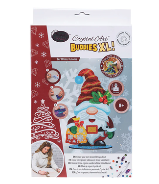 Mr. Winter Gnome Crystal Art