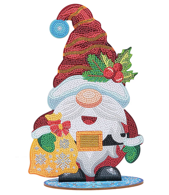 Mr. Winter Gnome Crystal Art