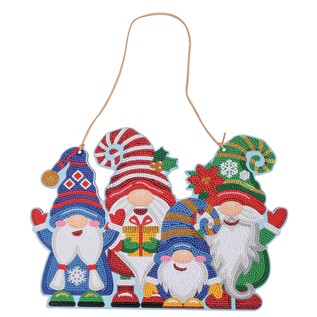 Hanging Gnome Crystal Art