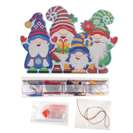 Hanging Gnome Crystal Art