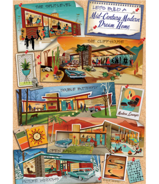 Mid- Century Modern Dream Home Puzzle 1000pc (LB)