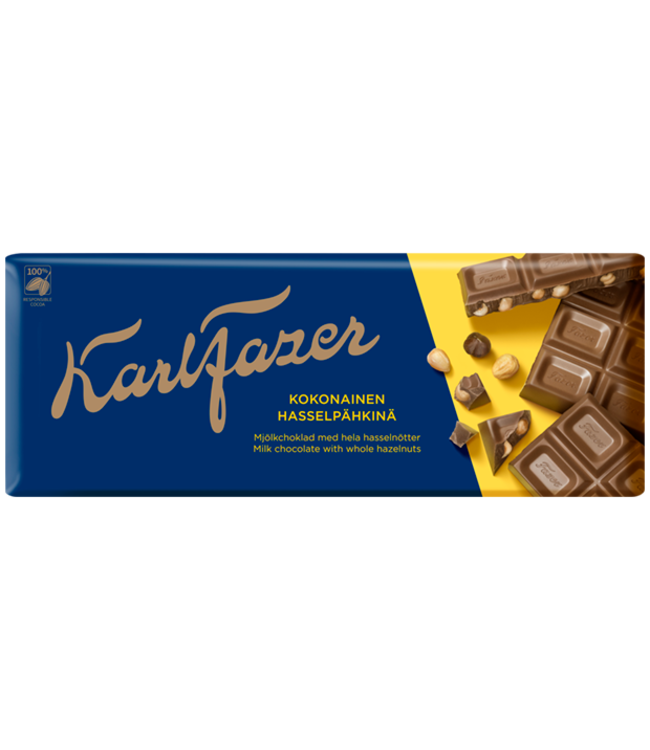 Fazer Milk Chocolate with Hazelnuts  200g