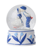 Kissing Couple Delft Blue Snow Globe 9cm