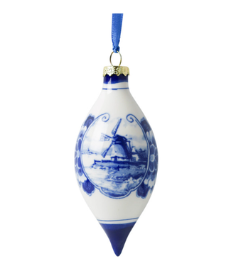 Icicle - Delft Blue Windmill Christmas Ornament