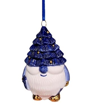 Troll - Delft Blue with Gold Christmas Ornament