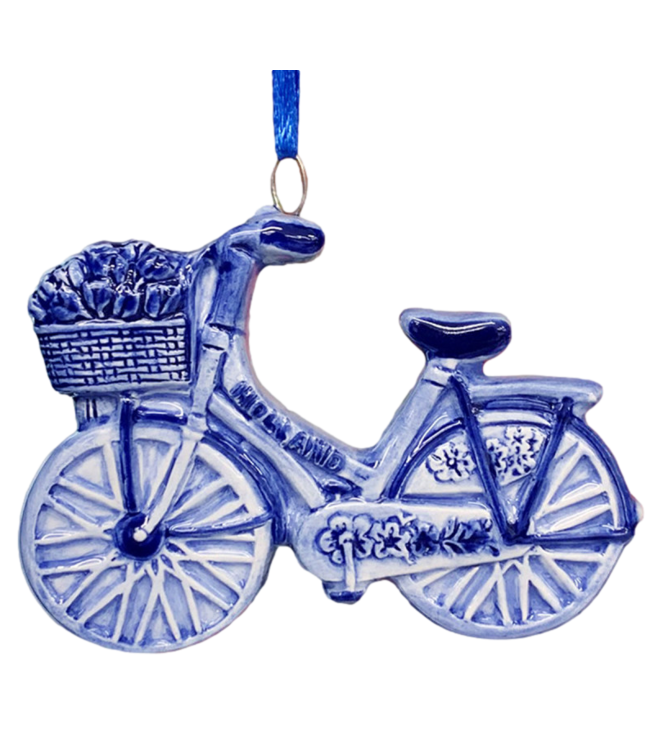 Bicycle - Delft Blue Christmas Ornament