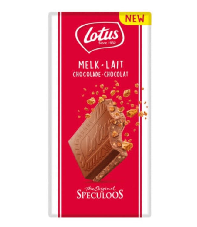 Lotus Biscoff Milk Chocolate Bar 180g
