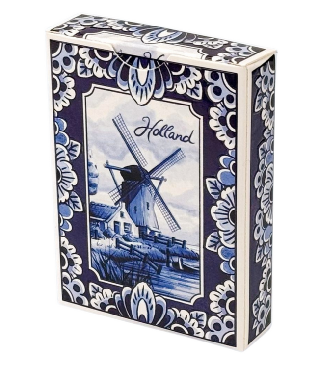Delft Blue Windmill Playing Cards
