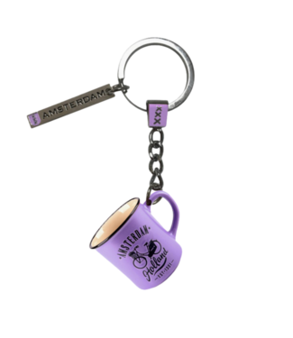 Purple Mini Camp Mug Keychain