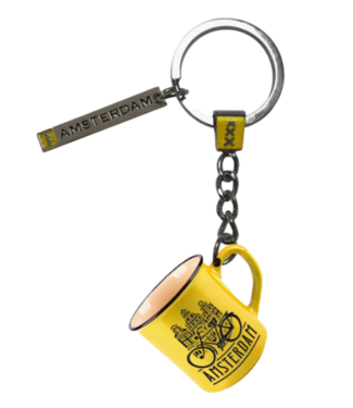 Yellow Mini Camp Mug Keychain