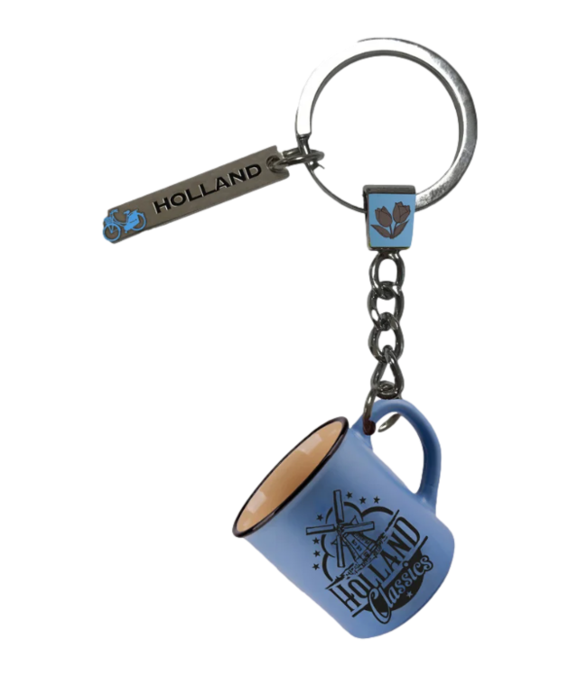 Blue Mini Camp Mug Keychain