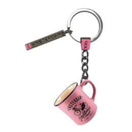 Pink Mini Camp Mug Keychain