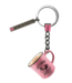 Pink Mini Camp Mug Keychain