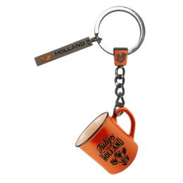 Orange Mini Camp Mug Keychain