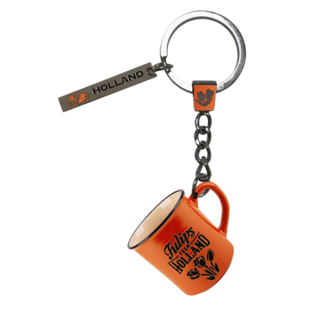 Orange Mini Camp Mug Keychain