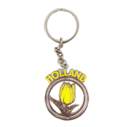 Yellow Holland Tulip Keychain