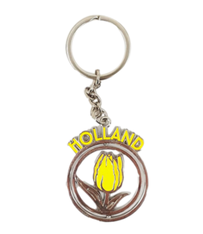 Yellow Holland Tulip Keychain