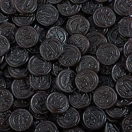 deBron Mild Salty  Licorice Coins 1kg Sugar Free
