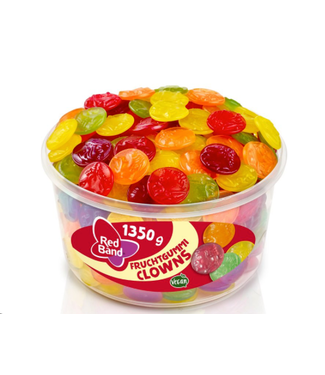Red Band Clown Faces 1.35KG  Tub