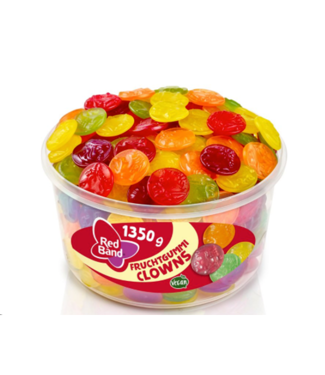 Red Band Clown Faces 1.35KG  Tub