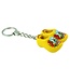Yellow  Double Wooden Shoe Keychain