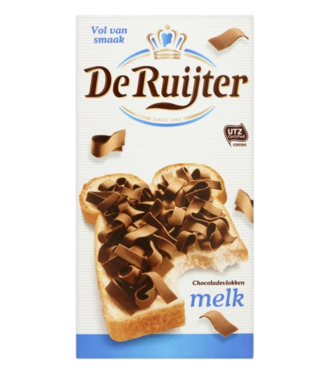 De Ruijter Milk Chocolate Flakes 200g