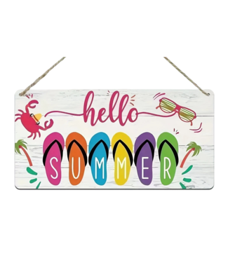 Hello Summer...Wooden Sign