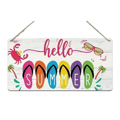 Hello Summer...Wooden Sign