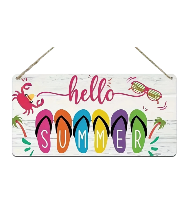 Hello Summer...Wooden Sign