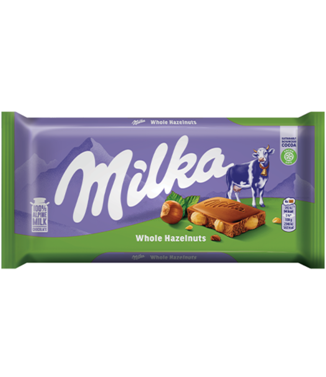Milka with Whole Hazelnuts 95g