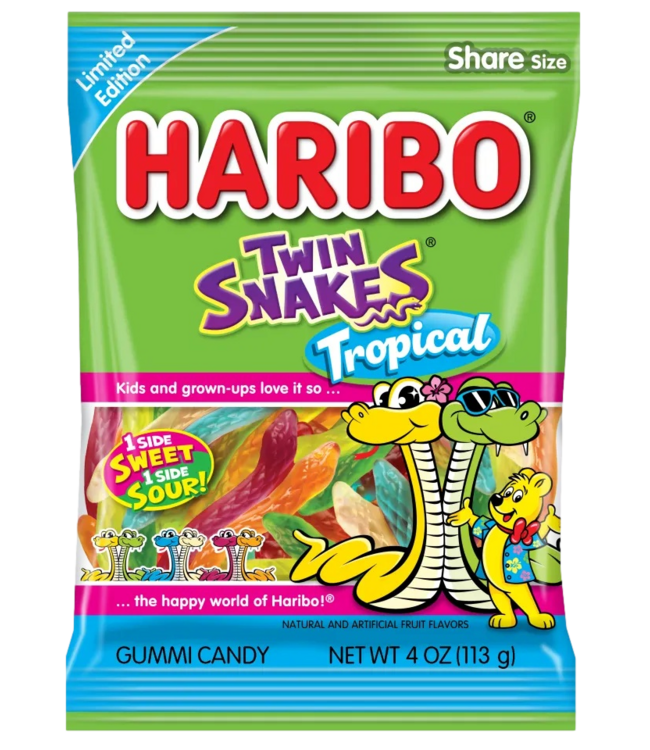 Haribo Twin Snakes Tropical