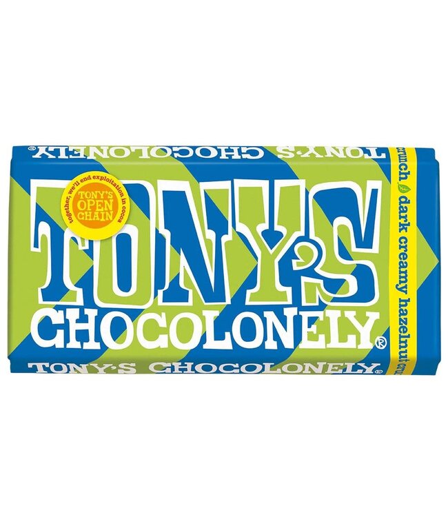 Tony's Chocolonely Dark Creamy Hazelnut Crunch 180g