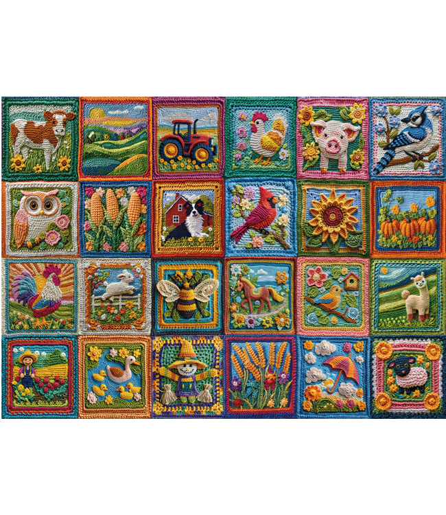 Country Life Crochet Puzzle 1000pc