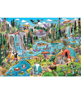 DoodleTown: Portage Pandemonium Puzzle 1000pc