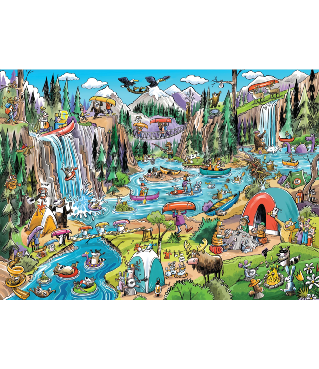 DoodleTown: Portage Pandemonium Puzzle 1000pc